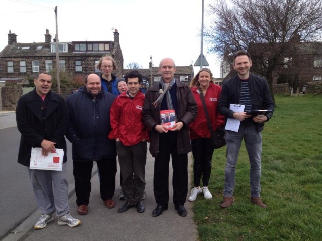 Campaigning in Yeadon