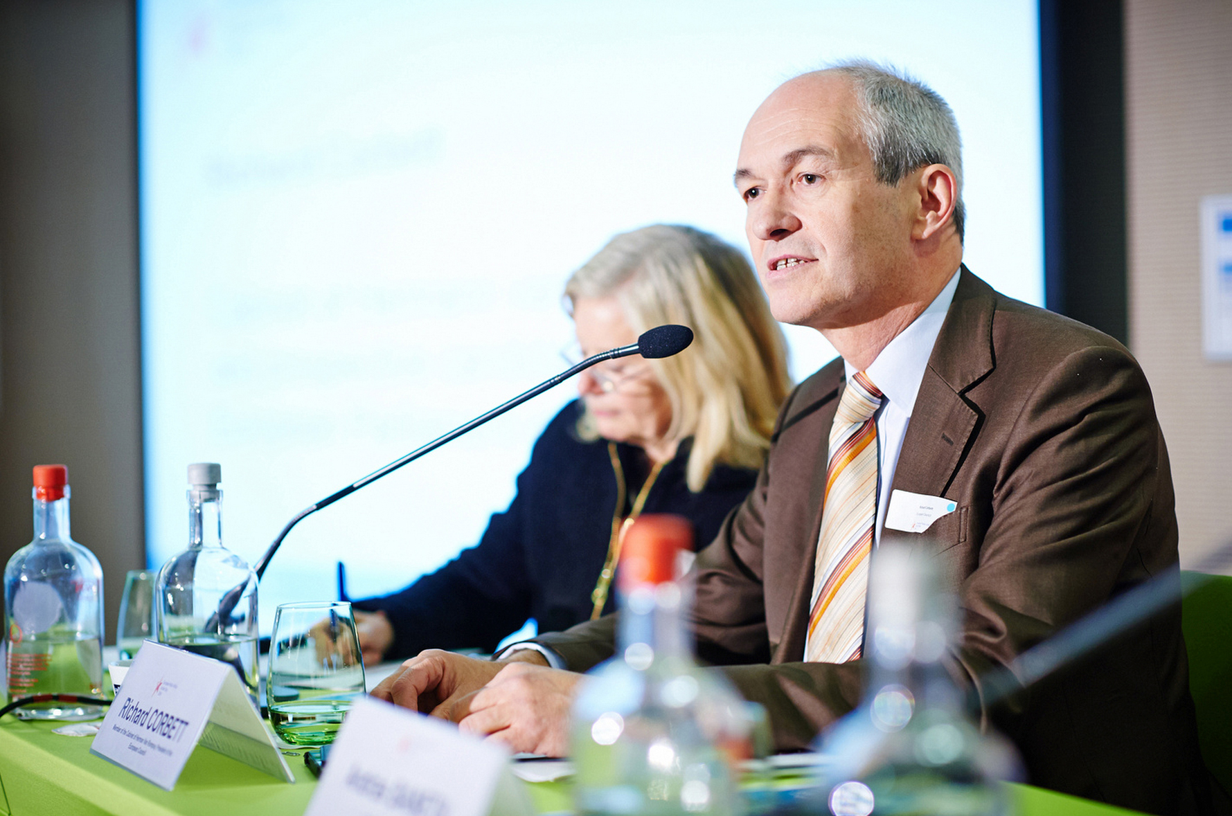 Richard speaking at European Public Affairs Action Day 2014