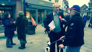 Talking to voters in Beverley